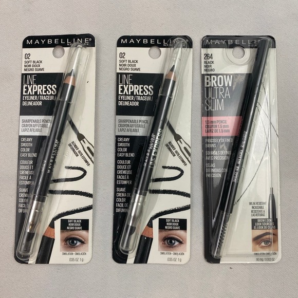 Maybelline Eyeliner 02 and Brow Ultra Slim 254 - Picture 1 of 5